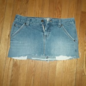 Abercrombie & Fitch Blue Denim Mini Skirt